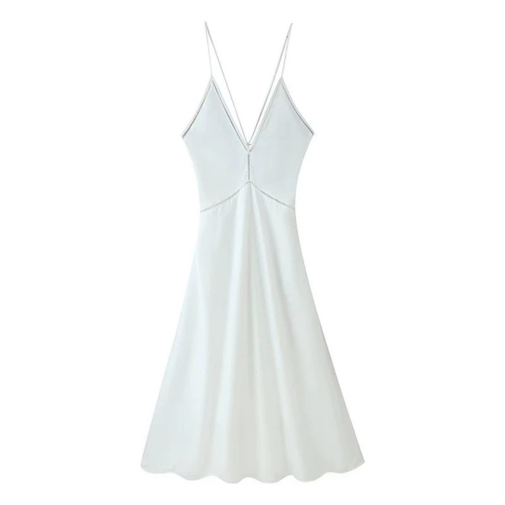 ZARA sexy bodycon solid color dark spaghetti strap maxi dress